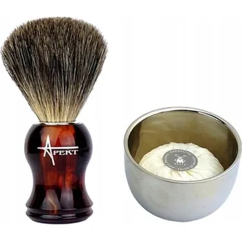 Štětka na holení jezevčí srst 100 % + mýdlo