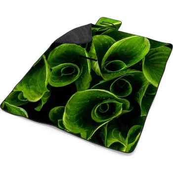 deka Sablio Plážová deka Zelené listy: 200x140 cm