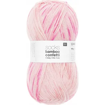 Příze Ponožková příze Rico Design Socks Bamboo Confetti 050