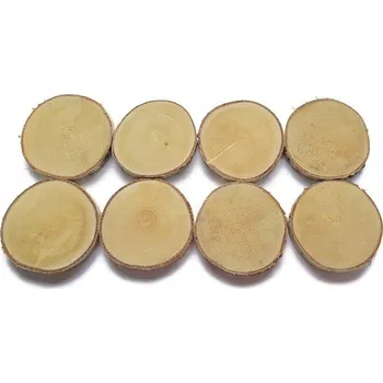 Vrták Dřevěné pláty 8 ks Bříza kolečka EKO 10-12 cm