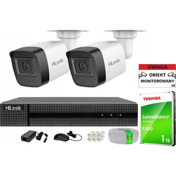 Bezpečnostní kamera MONITOROVACÍ SADA: 2 EXTERNÍ KAMERY 4MPX HILOOK POE IR30, NONSTOP ZOBRAZENÍ