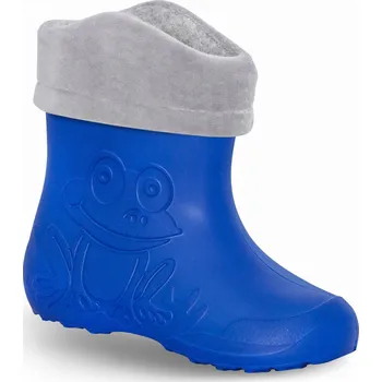 Dívčí holínky ZETPOL Dětské Holínky EVA Frog blue s oteplovací vložkou 28/29