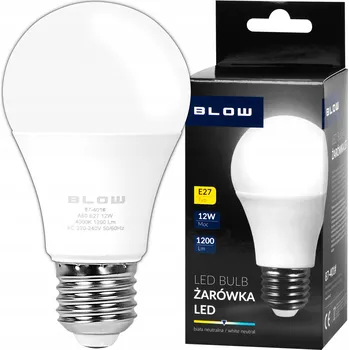 Žárovka LED žárovka Blow 87-401# E27 12 W 1200 lm 230 V, bílá (studená bílá)