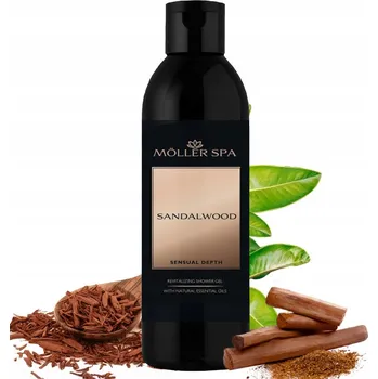 Koupelová kosmetika Sprchový gel Möller SPA SANDALWOOD SANTALOVÉ DŘEVO PREMIUM 300 ml