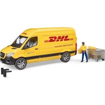 BRUDER 02670 Auto Mercedes-Benz Sprinter DHL set s řidičem a doplňky | AS84