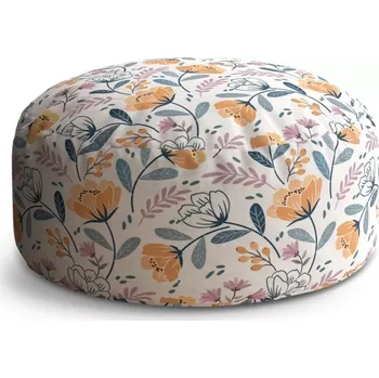 Taburet Sablio Taburet Circle Rozkvetlá zahrada: 38x48 cm