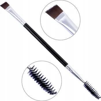 Kosmetický štětec Oboustranný štěteček šikmý spirálka na obočí SEOL Cosmetics + pilník