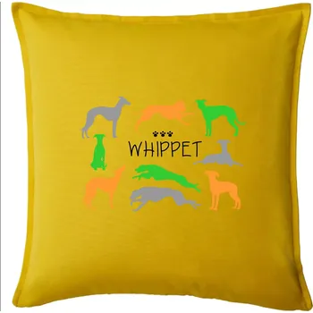 Polštář Whippet barevný - Polštář 50x50 - 50x50 - Pouze potah ( Žlutá )