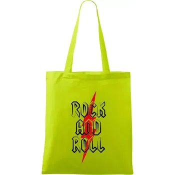 Rock and Roll blesk - Taška bavlněná - 42 x 38 cm ( Limetková )