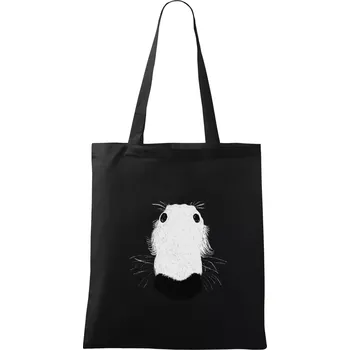 Nákupní taška Barzoj čumák (Moňas) - Taška bavlněná - 42 x 38 cm ( Černá )