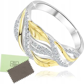 Prsten POSTŘÍBŘENÝ STŘÍBRNÝ PRSTÝNEK RHODIOVANÉ STŘÍBRO 925 DÁREK