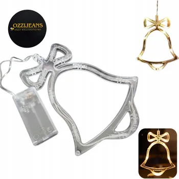 Vánoční dekorace VÁNOČNÍ LED SVĚTLO ZVONEK NA BATERIE DEKORACE DÁREK