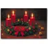 Diamantové malování Diamantové malování Adventní věnec na stůl srolované plátno čtvercové diamanty 40 x 60 cm