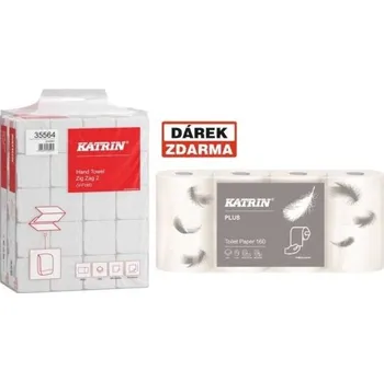 Papírový ručník Ručníky papírové Katrin Basic HandyPack, Z-Z, 2 bal. - Akce