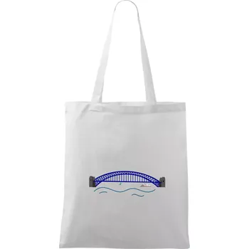 Most Sydney - sebevrah (Moňas) - Taška bavlněná - 42 x 38 cm ( Bílá )