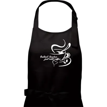 Kuchyňská zástěra Instant teacher - Pánská zástěra na vaření - Univerzální velikost ( Černá )