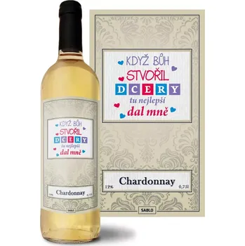 Víno Sablio Bílé víno Když Bůh stvořil dcery: 0,75 l