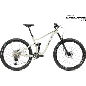 Jízdní kolo Celoodpružené MTB 29" Lee Cougan Quest SHIMANO Deore Di2 M6250 1x12, velikost L – 19" (48 cm), šedá lesklá