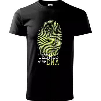 Pánské tričko Tennis is my DNA - Triko extra velké (5-8XL) - 8XL ( Černá )