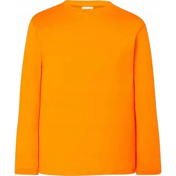 Dětské tričko s dlouhým rukávem JHK 12-14 oranžové, velikost 152