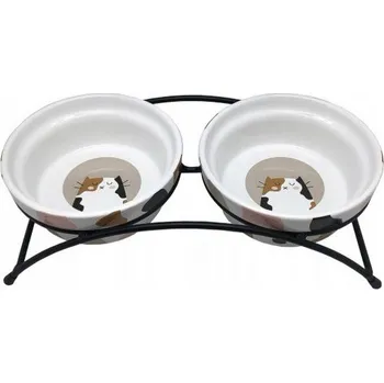 Miska pro psa Sada dvou misek pro krmení Yarro, keramika, 300 ml