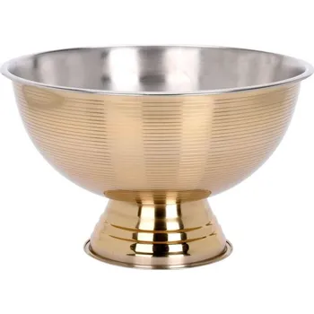 Mísa na noze EH Excellent Houseware zlatá ocelová 39,5 cm