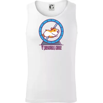 Křeček v jednom kole - Tílko pánské Core - XL ( Bílá )