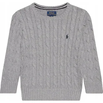 Dámský svetr Polo Ralph Lauren dětský svetr šedý bavlna velikost L