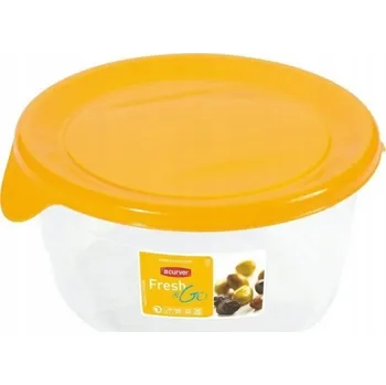Dóza na potraviny Curver Fresh&Go kulatý žlutá nádoba 0,5 l
