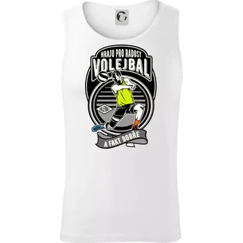 Hraju pro radost volejbal a fakt dobře - Tílko pánské Core - L ( Bílá )