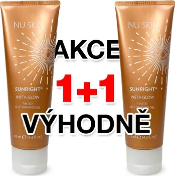 Samoopalovací přípravek Sunright® Insta glow tónovaný samoopalovací gel 2 x 125 ml