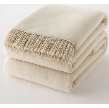 Prostěradlo Bavlna Moca Design 150 cm x 200 cm béžová