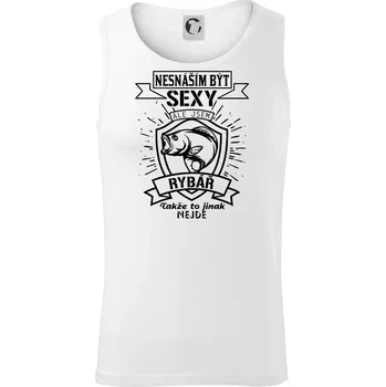 Nesnáším být sexy - rybář - Tílko pánské Core - M ( Bílá )