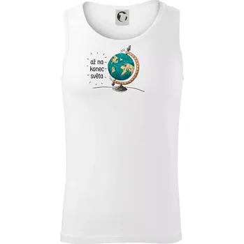 Až na konec světa - Tílko pánské Core - S ( Bílá )