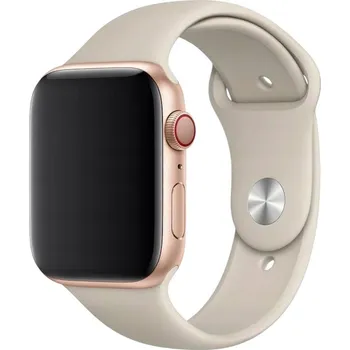 Řemínek na hodinky SILIKONOVÝ BÉŽOVÝ ŘEMÍNEK PRO APPLE WATCH 42/44/45/49 MM POHODLNÝ ODOLNÝ