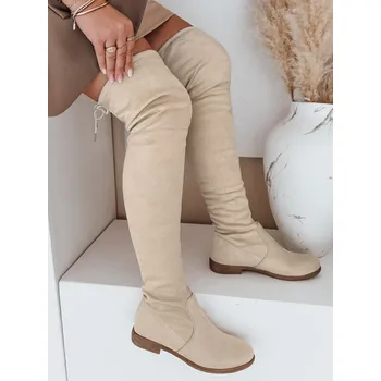 Dámská zimní obuv Dámské boty DSTREET BÉŽOVÁ 41