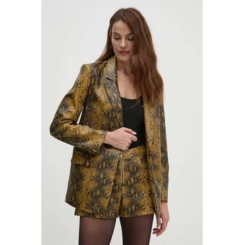 Dámské sako Sako Sisley žlutá barva, 2S6VLW029 11X, vel. 34