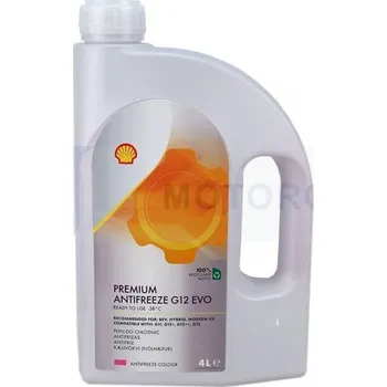 Nemrznoucí směs do chladiče CHLADICÍ KAPALINA SHELL PREMIUM G12 EVO 4L