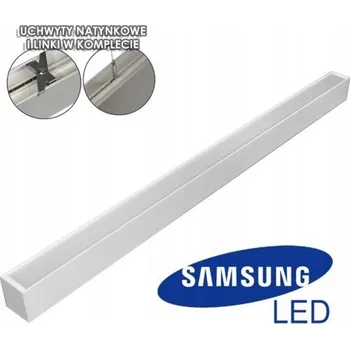 Stropní přisazené svítidlo Bowi 36 W s integrovaným LED zdrojem, 118 cm, bílé