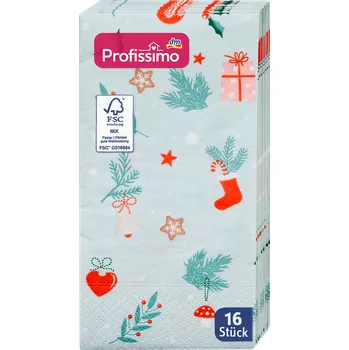 Papírový ubrousek Profissimo ubrousky s vánočním motivem, 33x33cm, 3vrstvé
