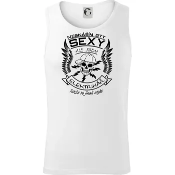 Nesnáším být sexy - elektrikář - Tílko pánské Core - XL ( Bílá )