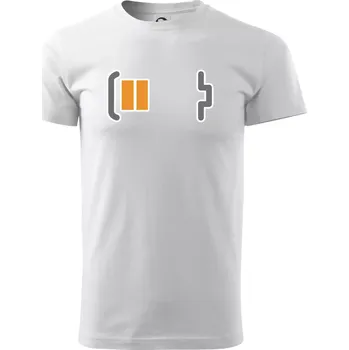 Rodinná trika - baterie táta - Triko extra velké (5-8XL) - 7XL ( Bílá )