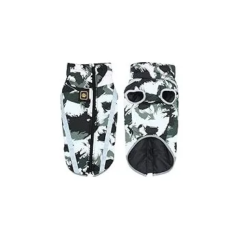 Obleček pro psa Teplá bunda pro psa, reflexní a větruodolná vesta, velikost L, zelená