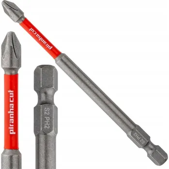 Bit Úderový bit PiranhaCut Ph2 300 mm šroubovací nástavec 1/4 NEJSILNĚJŠÍ