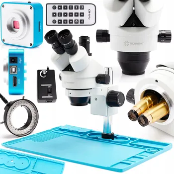 Mikroskop Optický mikroskop Techrebal Tools Mikroskop ZESTAW-04BC-373E0 45x