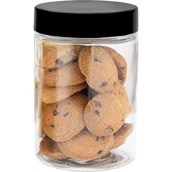 Dóza na potraviny Skleněná dóza s černým víkem Festa Italia 1,1 l