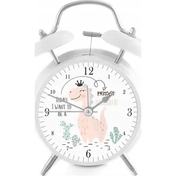 Budík Hlasitý budík s retro zvonky - Dino