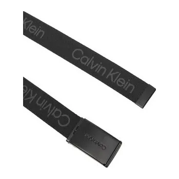 Opasek Dětský pásek Calvin Klein Calvin Logo Canvas Belt IU0IU00667 Černá S_M