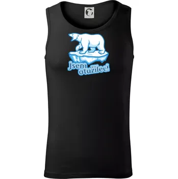 Pánská móda Jsem otužilec - medvěd - Tílko pánské Core - M ( Černá )