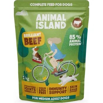 Krmivo pro psa Suché hovězí krmivo Animal Island 1 kg